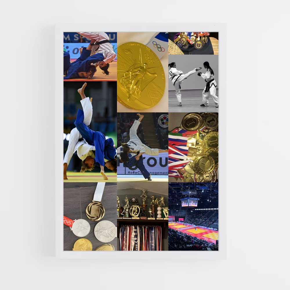 Poster Champions du Tatami – affiche Judo (vue 3)